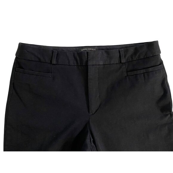Banana Republic Sloan Womens Black Pants Size 8 Ankle Preppy Office Work School - Picture 11 of 12